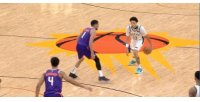 沉着冷静！库兹马关键时刻顶着杜兰特 底角打进倒地3+1